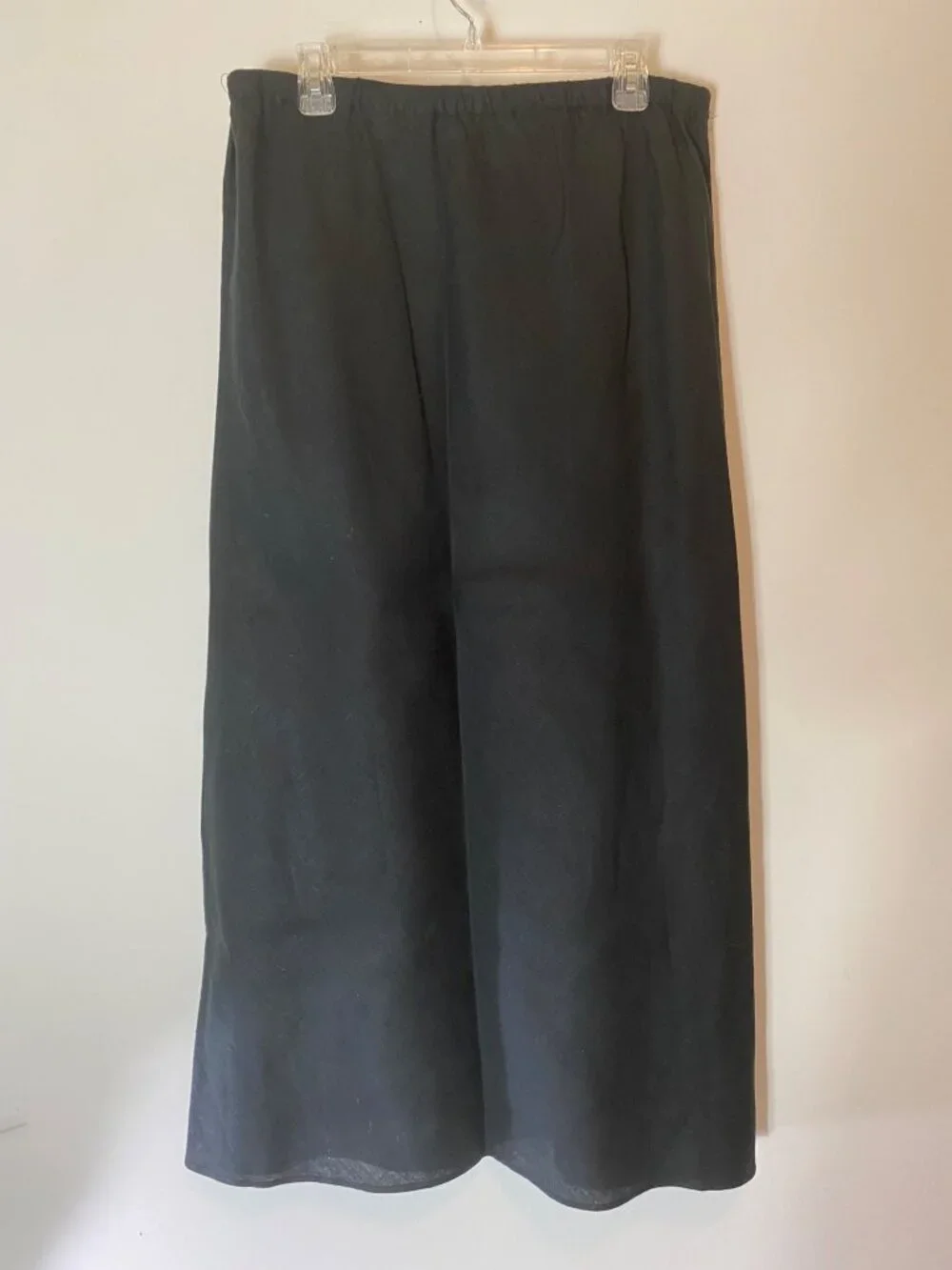 Kate Hill 100% Linen Long Jacket & Skirt Set Dark Gray Large - Picture 5 of 16